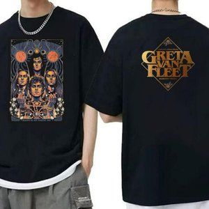 2 Sided Greta Van Fleet Band T-shirt Gift for Men Women Fans GV82